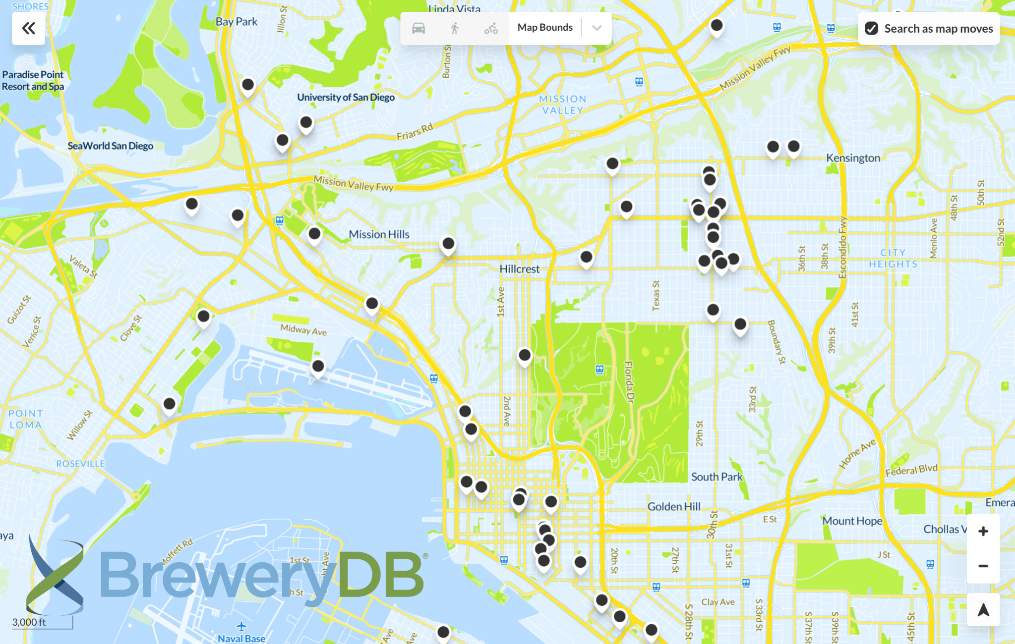 BreweryDB Map Search